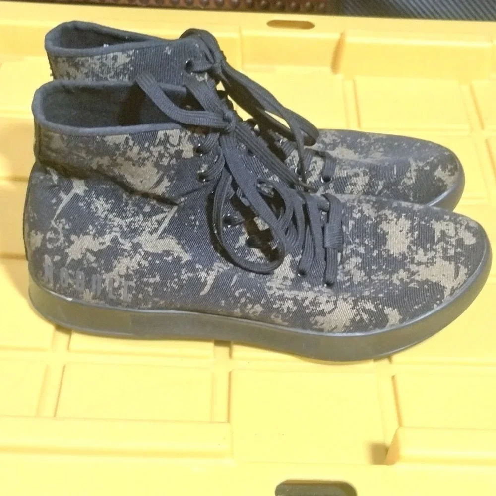 NOBULL High Top Trainer Black Army Green Camo SuperFabric Training Shoes Mens 10